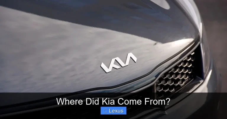 Where Did Kia Come From?