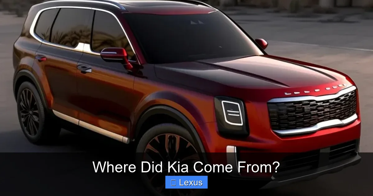 Where Did Kia Come From?