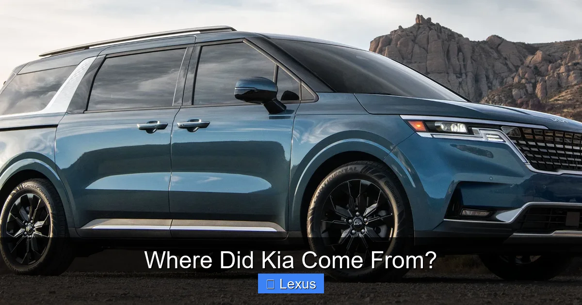Where Did Kia Come From?