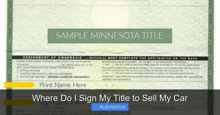 Where Do I Sign My Title to Sell My Car