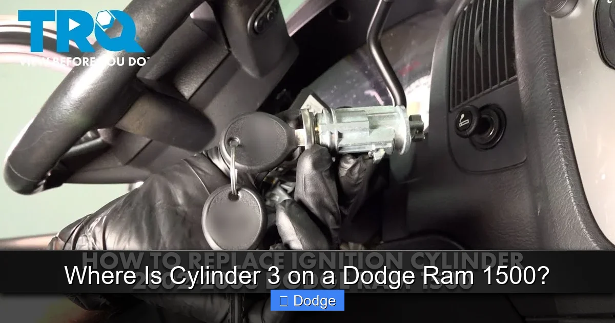 Where Is Cylinder 3 on a Dodge Ram 1500?