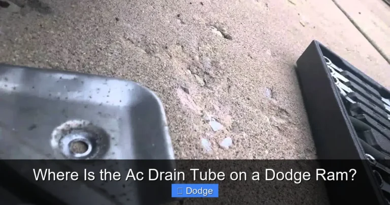 Where Is the Ac Drain Tube on a Dodge Ram?