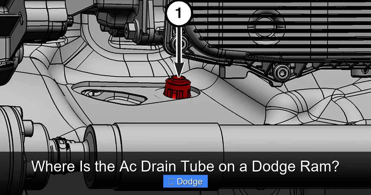 Where Is the Ac Drain Tube on a Dodge Ram?