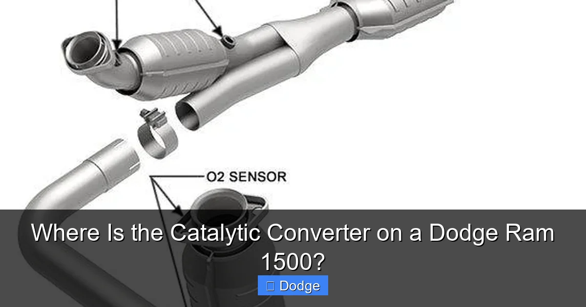 Where Is the Catalytic Converter on a Dodge Ram 1500?