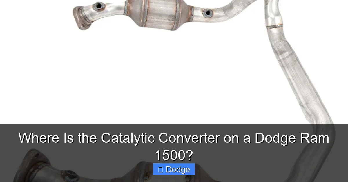Where Is the Catalytic Converter on a Dodge Ram 1500?