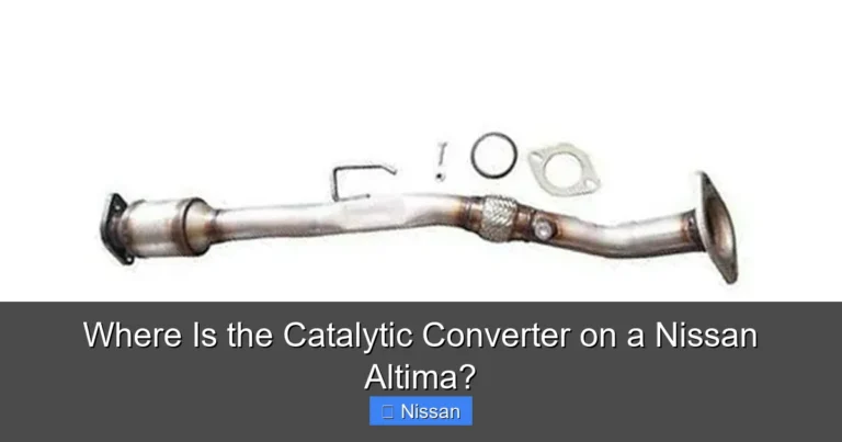 Where Is the Catalytic Converter on a Nissan Altima?