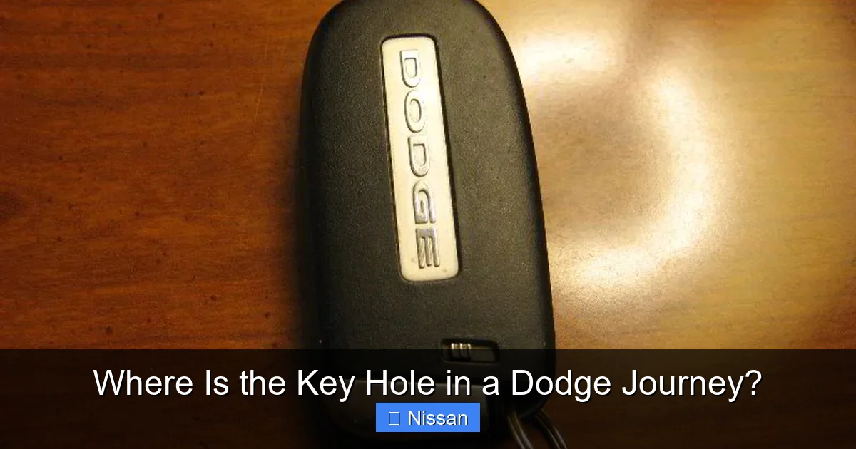 Where Is the Key Hole in a Dodge Journey?