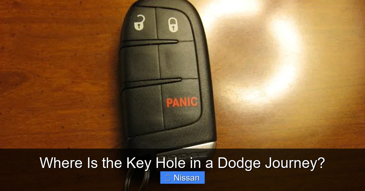 Where Is the Key Hole in a Dodge Journey?