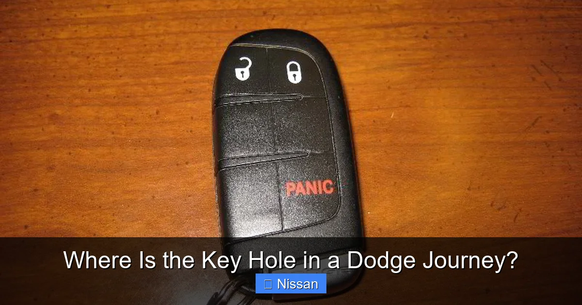 Where Is the Key Hole in a Dodge Journey?