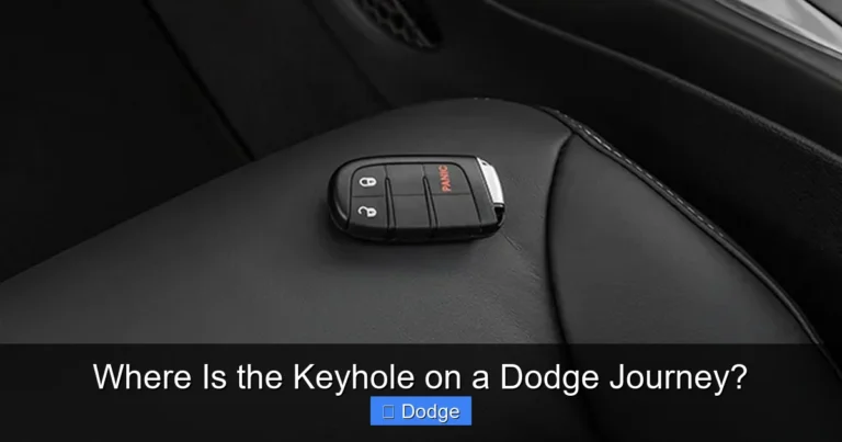 Where Is the Keyhole on a Dodge Journey?