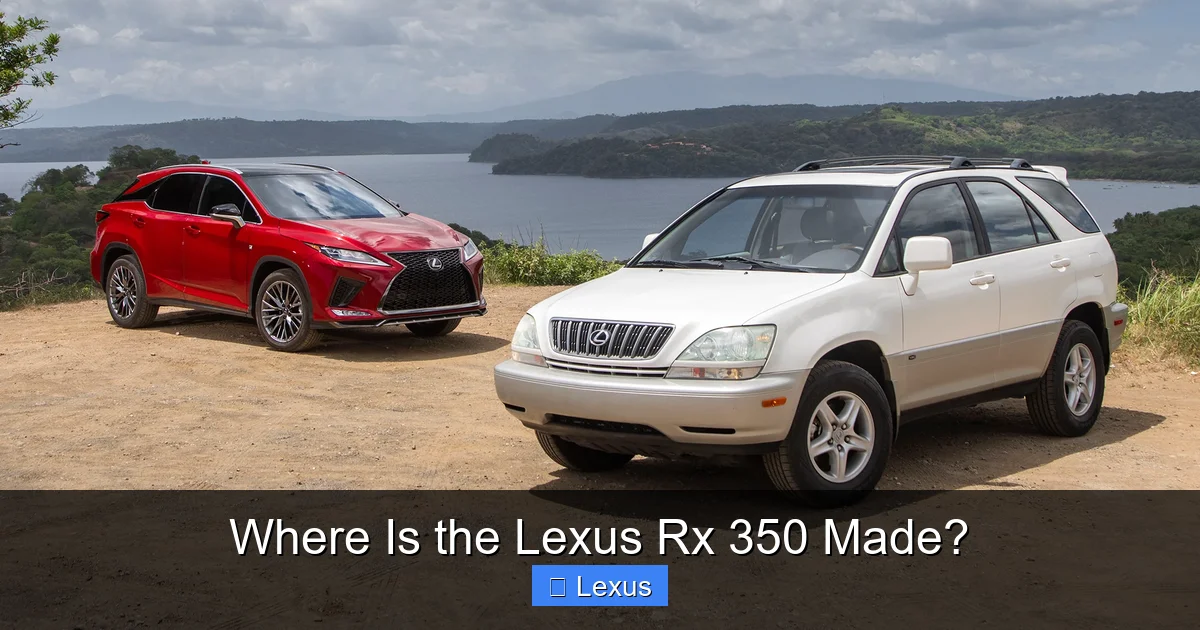 Where Is the Lexus Rx 350 Made?