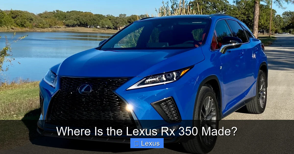 Where Is the Lexus Rx 350 Made?