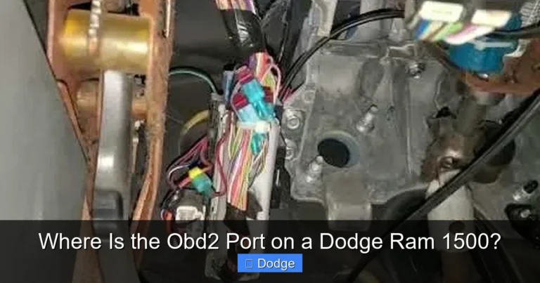 Where Is the Obd2 Port on a Dodge Ram 1500?