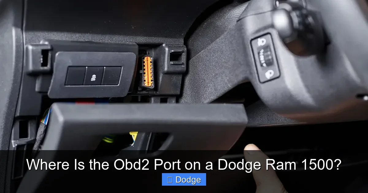 Where Is the Obd2 Port on a Dodge Ram 1500?