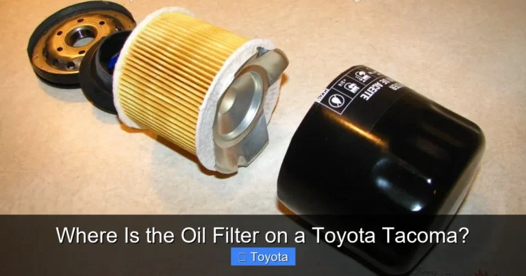 Where Is the Oil Filter on a Toyota Tacoma?