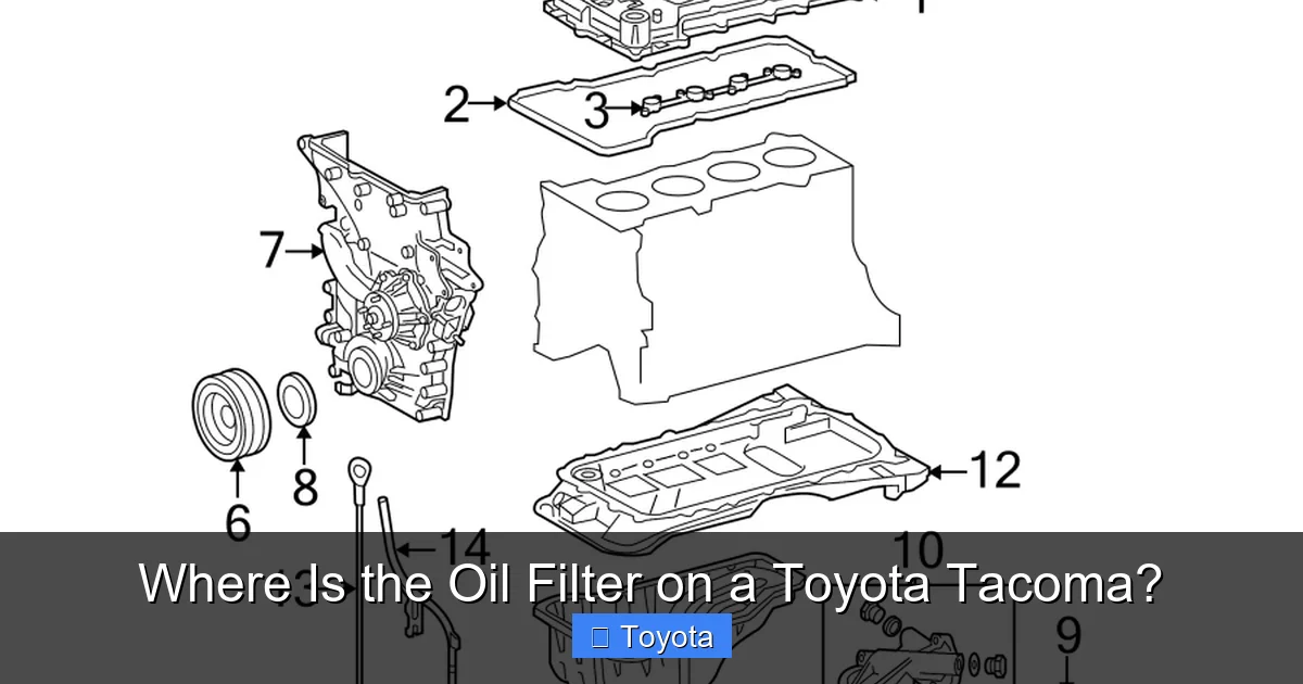 Where Is the Oil Filter on a Toyota Tacoma?