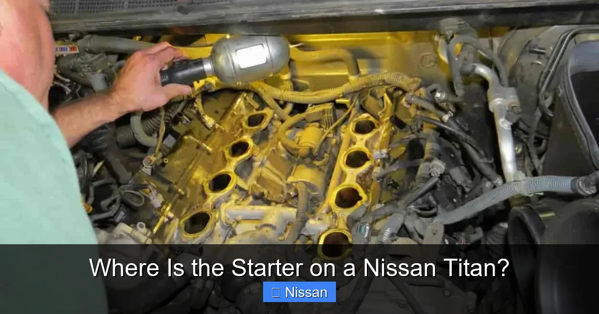 Where Is the Starter on a Nissan Titan?