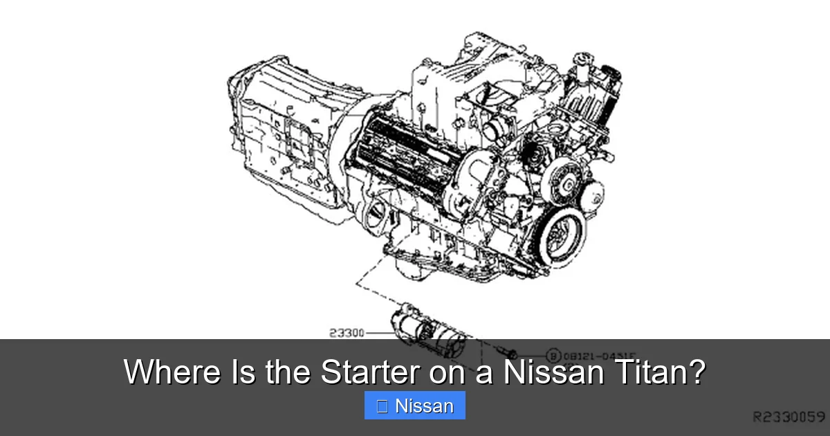 Where Is the Starter on a Nissan Titan?