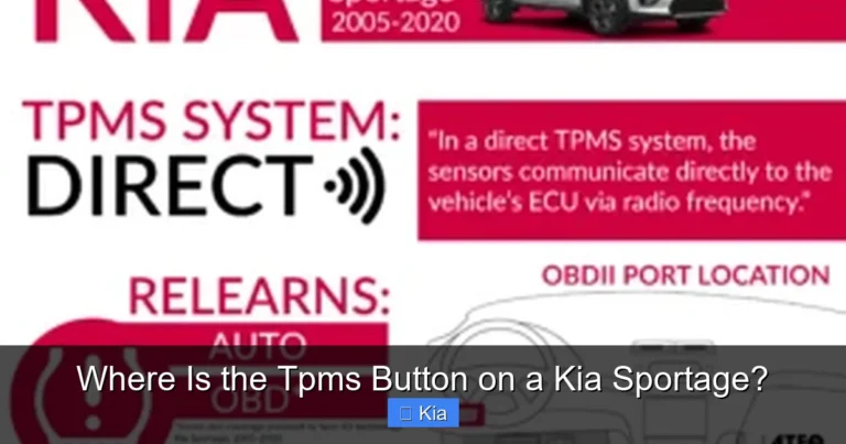 Where Is the Tpms Button on a Kia Sportage?