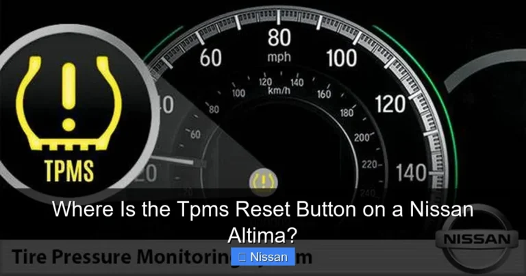 Where Is the Tpms Reset Button on a Nissan Altima?