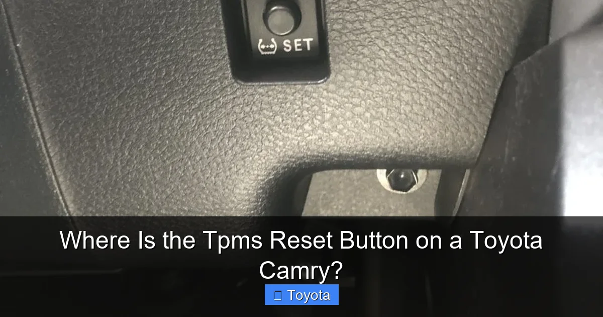 Key Benefits of where is tpms reset button toyota - Where Is Tpms Reset Button Toyota