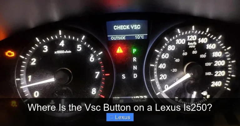 Where Is the Vsc Button on a Lexus Is250?