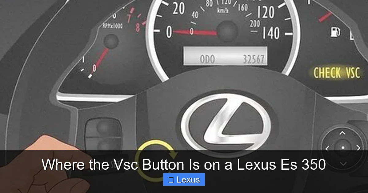 Where the Vsc Button Is on a Lexus Es 350