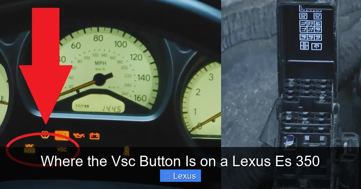 Where the Vsc Button Is on a Lexus Es 350
