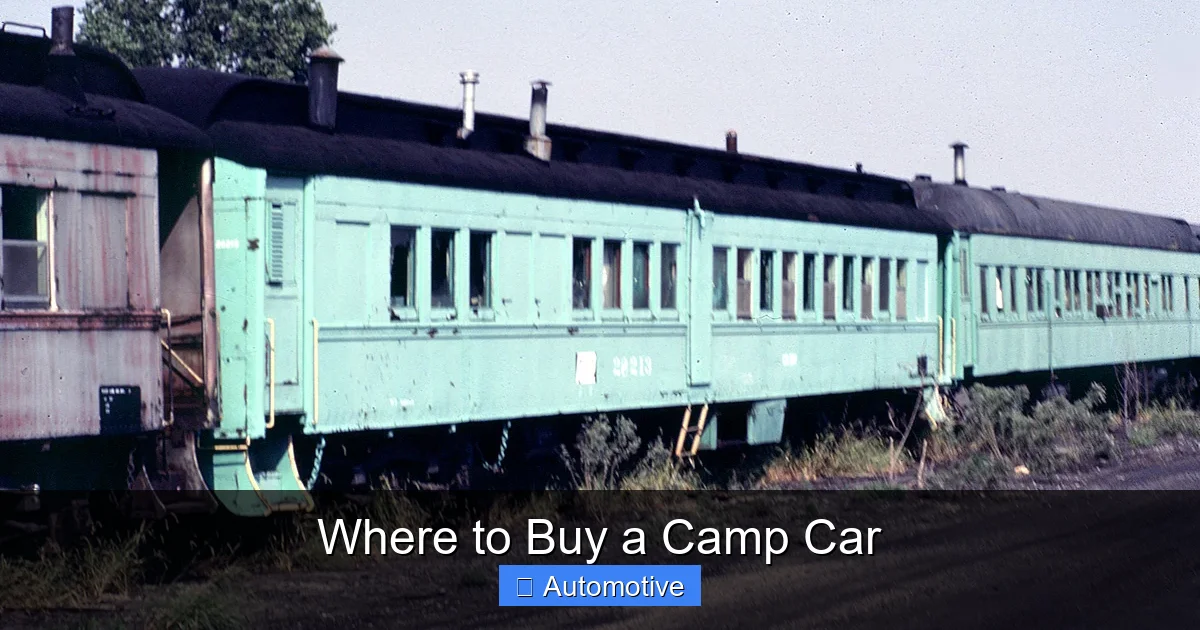Where to Buy a Camp Car