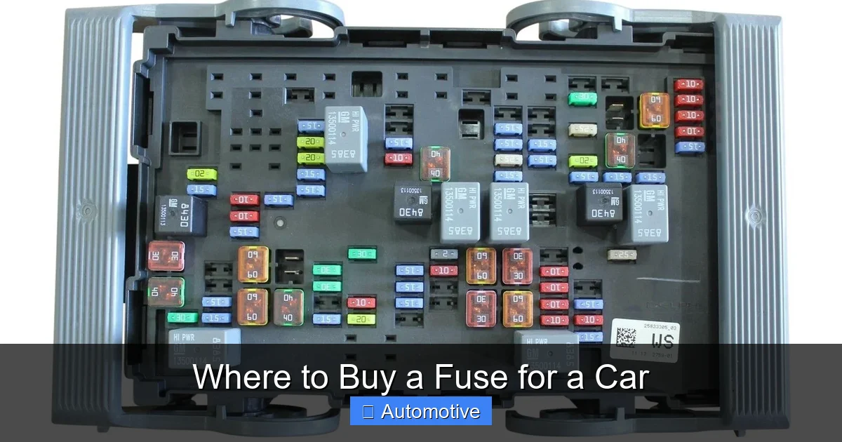 Where to Buy a Fuse for a Car