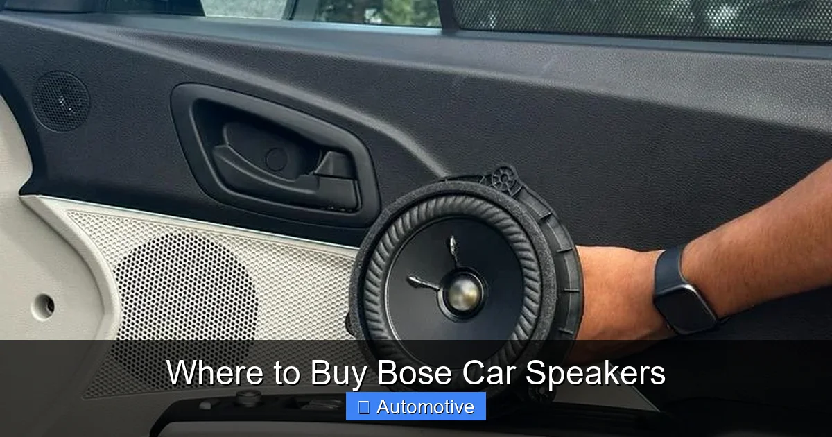 Where to Buy Bose Car Speakers
