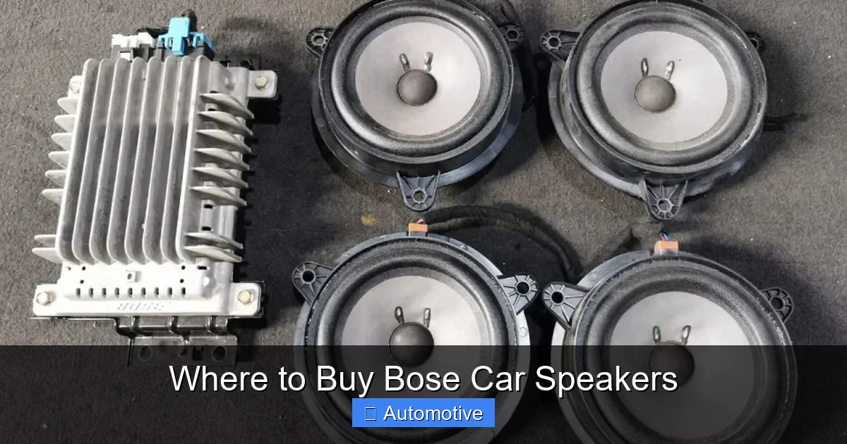 Where to Buy Bose Car Speakers