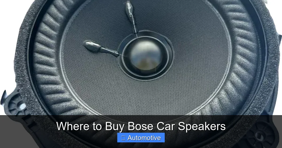 Where to Buy Bose Car Speakers
