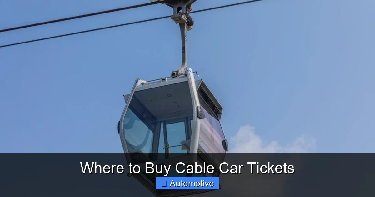 Where to Buy Cable Car Tickets