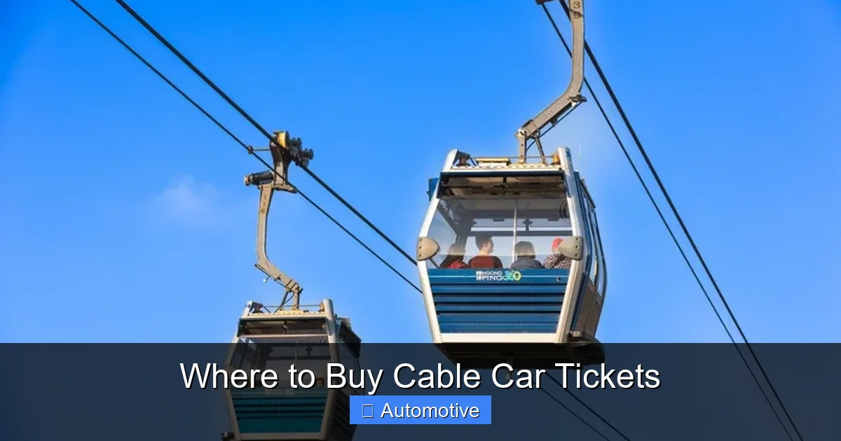 Where to Buy Cable Car Tickets