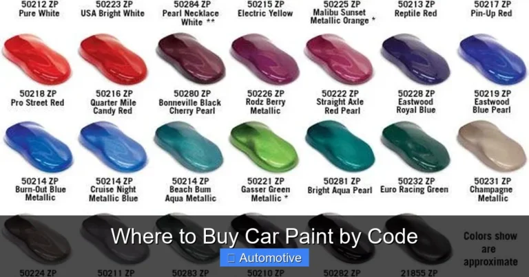 Where to Buy Car Paint by Code