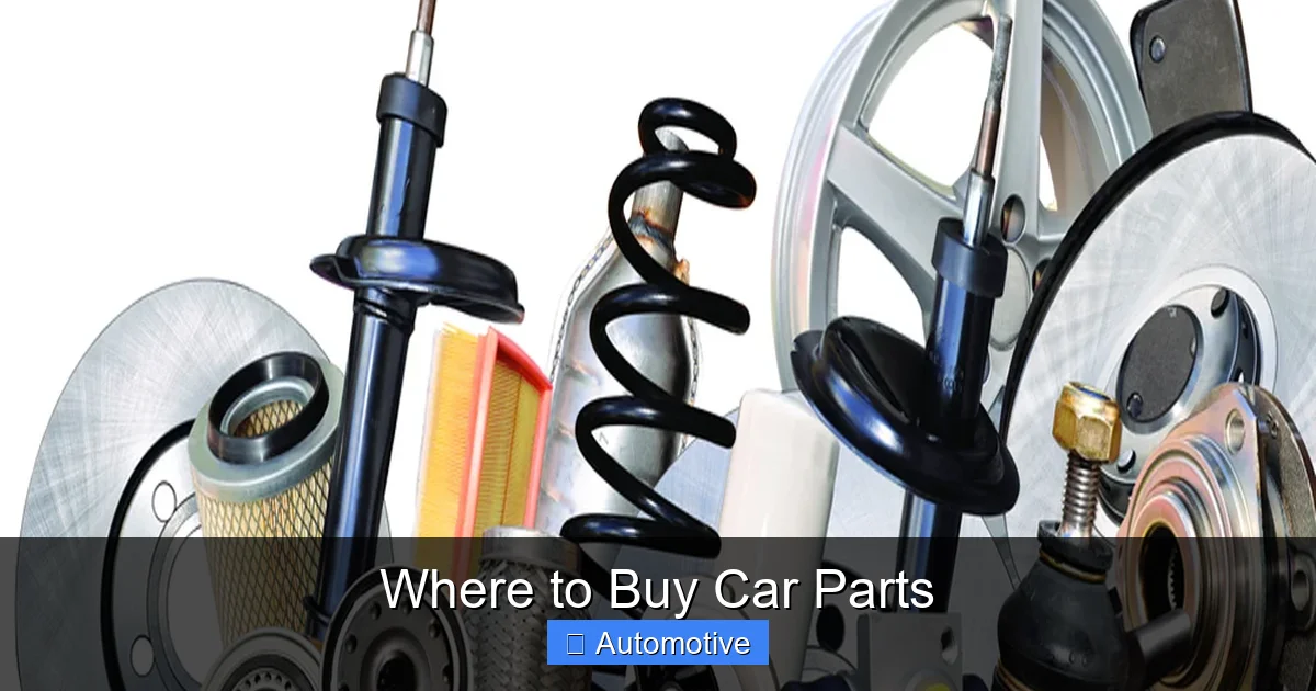 Where to Buy Car Parts