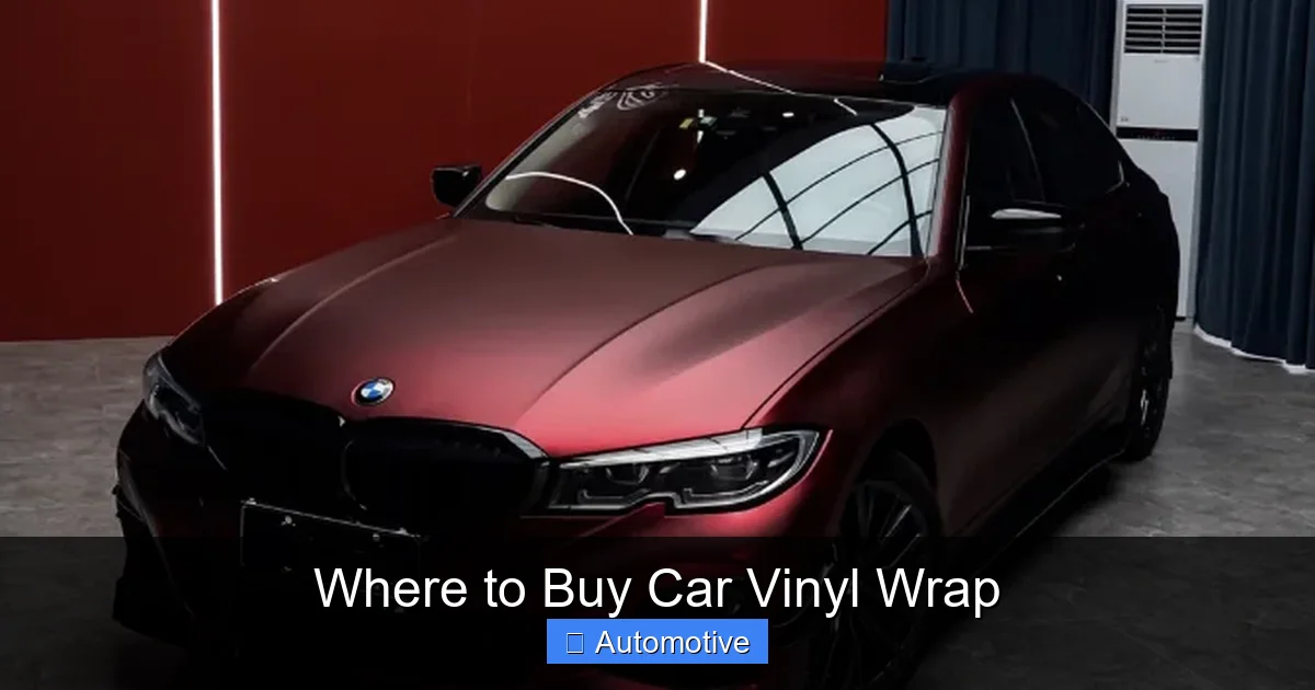 Where to Buy Car Vinyl Wrap