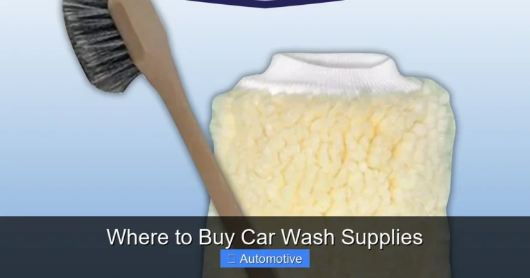 Where to Buy Car Wash Supplies