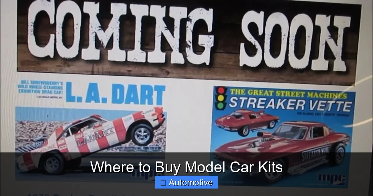 Where to Buy Model Car Kits