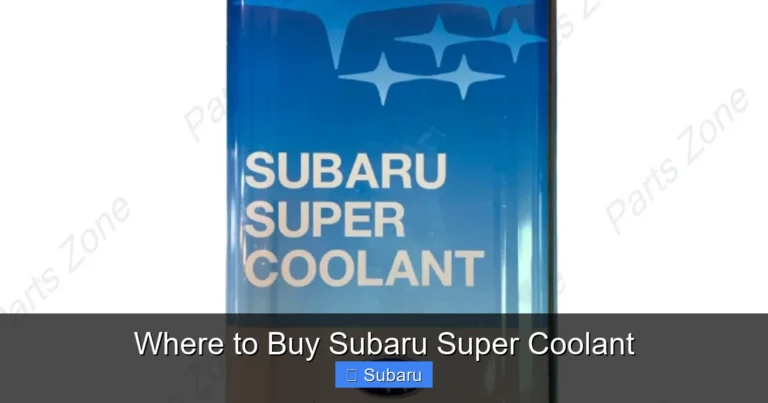 Where to Buy Subaru Super Coolant