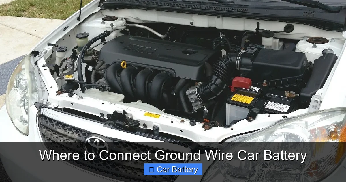 Where to Connect Ground Wire Car Battery