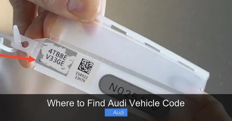 Where to Find Audi Vehicle Code