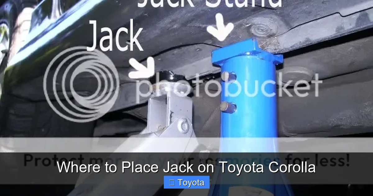 Where to Place Jack on Toyota Corolla