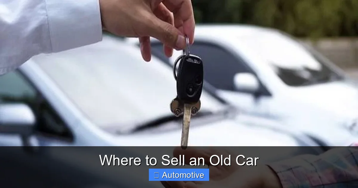 Where to Sell an Old Car