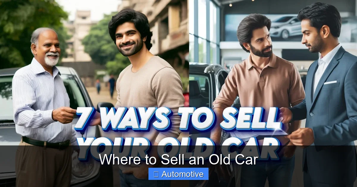 Where to Sell an Old Car