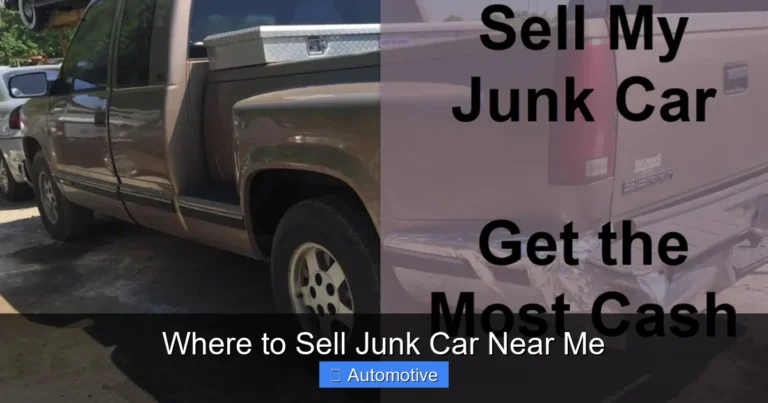 Where to Sell Junk Car Near Me