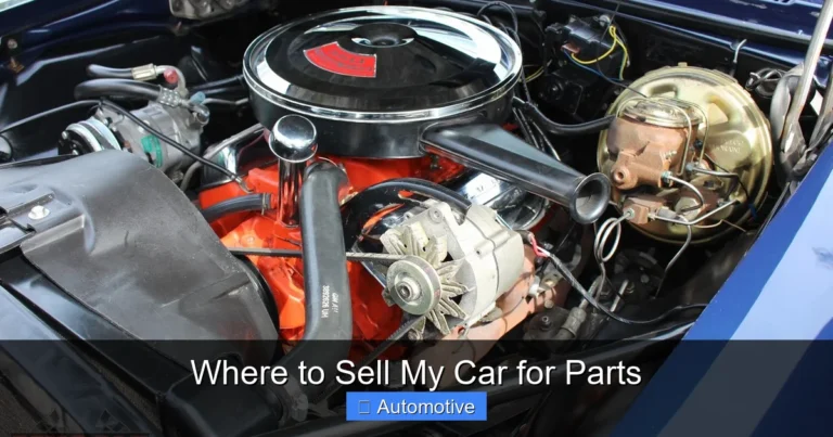 Where to Sell My Car for Parts