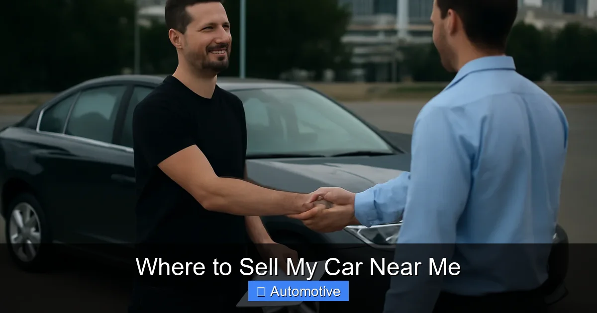 Where to Sell My Car Near Me