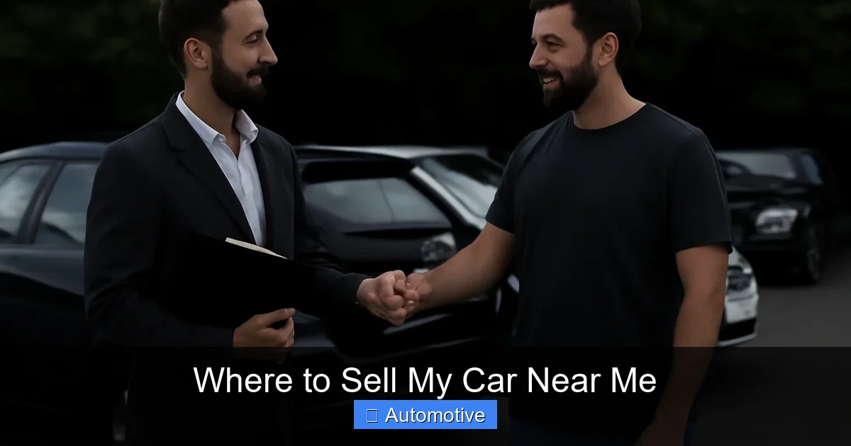 Where to Sell My Car Near Me